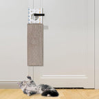 4 Pcs 15 Inch Door Hanging Cat Scratcher Cardboard Cat Scratching Board Reversible Door Hanger Scratcher Kitty Scratching Post Pad Mat for Indoor Doorknob Wall Floor