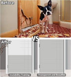 BNOSDM Door Protector from Dog Scratching, Clear Flexible Cat Door Scratch Protector, Pet Anti-Scratch Guard for Door Frame Wall Window, No Residue (118 x 16 Inches)