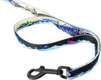 Wolfgang Heavy Duty Dog Leash, Pull-Tested for Walking & Training, MountainWave Print, Dual Handle Large