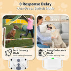 Shock Collar for Small Dogs, Electric Dog Training Collar with Remote,Tailored for 5-30lbs Small Dogs,3 Training Mode Beep, Vibration, Safe Shock(0-9) Waterproof, 1900ft Range (White, Small)