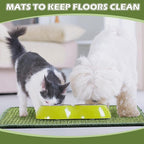 4 Pcs Cat Scratcher Mat Sisal Scratch Mats Horizontal Floor Scratching Pad Rug Sisal Fabric Cat Scratch Mat for Protecting Carpets Sofas and Cat Grinding Claws Green 11.8" x 15.7"