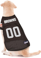 Pets First NFL Cleveland Browns Dog Jersey, Size Large, Football Shirt Costume for Pet, Dog Sports T-Shirt, NFL Team Clothing for Cats, Licensed Pet Apparel Available in 7 Sizes and 32 Teams