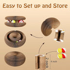 2 Pack Magic Organ Cat Scratcher Board with 4 Bell Ball, Cat Ball Adventure The Ultimate Interactive Mental Physical Exercise for Indoor Cats Toy