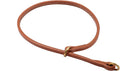 Alvalley Flat Leather Slip Dog Collar - Super Soft Durable Strong Hand Stitched Leather Dog Collar - Suitable for Training & Walking (Tan, 20in Length, 5mm Thickness)