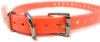 Replacement Strap for SportDOG Collars/Biothane - 3/4" Wide Ultra-Durable Dog E-Collar Replacement for Training, Bark, Shock, Electric, and GPS Collars - 28" Adjustable Length SportDOG (Neon Orange)