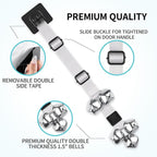 COOYOO 2 Pack Dog Doorbells, Adjustable Potty Training Dog Bells, Upgraded for Training Your Puppy The Easy Way, Premium Quality Housetraining Hanging Bell-5 Extra Large Loud 1.5 DoorBells