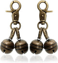 Copper Bells for Dog Collars with Snap Clips - Dog Bells to Go Outside,Made of Pure Copper for Dogs/Cat - Clear Sound & No Rust - Know Where Your Pet