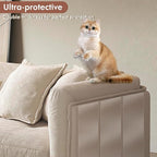 Cat Scratch Furniture Protector - 4.9"x500" Couch Protector from Cat Claws with 50 Pins, Clear Anti Scratch Furniture Protector Cat Couch Protector for Furniture、Door、Wall