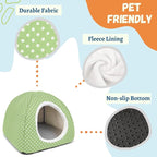 Rabbit Hideout Large Bunny Bed Washable Rabbit House and Hideout Fleece Guinea Pig Hiding Hut for Indoor Bunnies Small Animal Hideaway