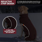 Dog Coats for Medium Large Dogs, Winter Puffer Jacket Waterproof, Warm Fleece Dog Vest with D-Ring, Drawstring & 2 Hidden Elastic Bands, Quilting Large Pet Warm Jackets for Cold Weather