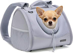 Pet Dog & Cat Chest Carrier Backpack,Adjustable Ventilated Carrier for Small Dogs Cats,Front Facing Puppy Carrier Backpack,Lightweight Doggy Backpack for Travel Hiking Outdoor (Heather Grey)