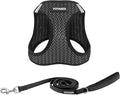 Best Pet Supplies Voyager Step-in Air All Weather Mesh Harness and Reflective Dog 5 ft Leash Combo with Neoprene Handle, for Small, Medium and Large Breed Puppies - Gray (2-Tone), XS