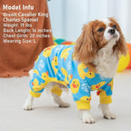 KYEESE Dog Pajamas Comfy Pet Coat Pet Costume Pets Pjs Stretchy Dogs Clothes Blue Floating Duck Doggie Jammies Velvet Dog Pajamas Small Sized Dogs Soft Pets Clothes Puppy Onesie, X-Small