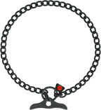 Herm Sprenger Black Stainless Steel Dog Training Collar with Toggle and Round Links Dog Chain for Small Medium Large Dogs Made in Germany (22in (Neck Size up to 20in))