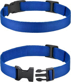 PetJoy Replacement Collar Strap for Bark and Shock Collars, 8-27 Inches Adjustable E-Collar (2-Pack Blue & Red)