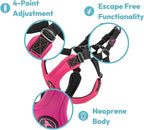 Gooby Escape Free Sport Harness - Black, Large - No Choke Step-in Patented Neoprene Small Dog Harness with Four-Point Adjustment - Perfect on The Go Dog Harness for Medium Dogs No Pull and Small Dogs