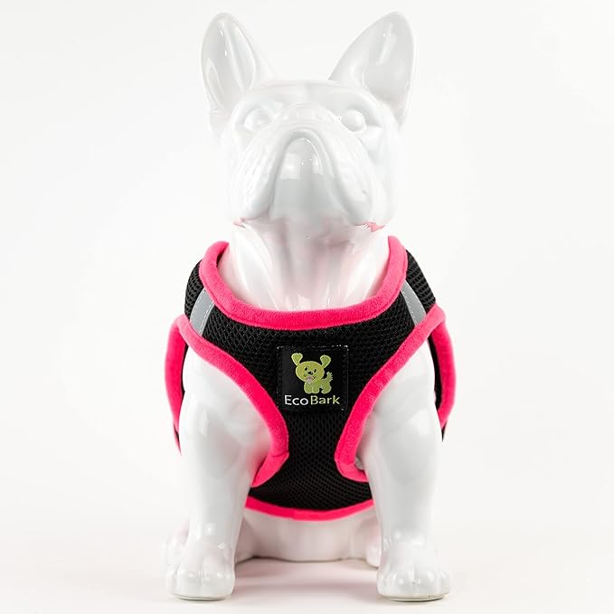 EcoBark Step in Dog Harness Reflective Soft Ultra Padded Mesh Dog Harnesses for XXS, XS, Small, and Medium Dogs Eco-Friendly Comfort Secure Halter No Pull Adjustable Pet Vest