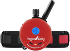 Educator PG-300 Dog Training Pager Only–Vibration & Tone, 1/2 Mile Range, 100 Adjustable Levels, Waterproof Biothane Collar Included, Rechargeable, Night Tracking Light, Small & Medium Dogs,2 Dog,Red