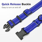 Martingale Collar for Dogs with Quick Release Buckle, Reflective Soft Padded & Escape Proof, Adjustable Nylon Dog Collars for Training & Daily Walking (Royal Blue,S)