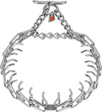 Herm. Sprenger Ultra-Plus Prong Dog Training Collar, Anti Pull Training Pinch Collar, (Stainless Steel, 3.0 mm Short Links x 18" Neck Size; 19-20" Chain Length) - Toggle Version