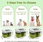 Dog Playpen, Portable Pet Playpen Cat PlayPens, 600D Oxford Dog Kennel Tent Crate, Waterproof&Breathable, Indoor Outdoor Travel Camping Use for Medium/Large Breed with Carrying Case+Folding Bowl(M)