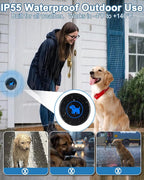 Dog Door Bell, Wireless Dog Doorbells for Potty Training – Dog Bells to Go Outside, 1000Feet Range, Waterproof Button, 55 Melodies & 5 Notification Modes (3 Buttons)