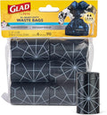 Glad for Pets Extra Large Scented Dog Poop Bags, Heavy Duty Tear-Resistant Pet Waste Pickup Bags with Fresh Scent, Easy-Tie Handles for Walking, Camping, Travel, 90 Count