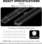 Ultra Clear Window Sill Protector - Scratch & Chew Proof Pet Guard for Dogs & Cats, Easy Install Transparent Ledge Cover, No Residue