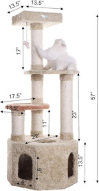 Armarkat Premium Cat Tree Model X5703, Khaki
