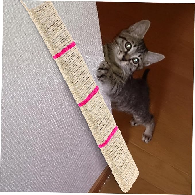 Sisal Cat Scratcher Hanging Pad Random Color for Corners Durable Scratch Mat for Cats Healthy Outlet for Natural Instincts Keeps Cats Entertained and Engaged
