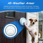 Soft Ring Dog Potty Bell for Training – Wht Wireless Dog Door Bell with 1000ft Range, LED Alert, 60 Tones, Waterproof Dog Bells to Go Outside – Bell for Dogs to Ring to Go Potty(1 Bell & 1 Receiver)