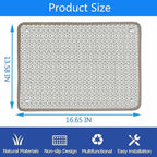 Cat Nail File Scratcher- Natural Sisal Scratching Pad with 80-Grit Aluminum Oxide, Wall/Floor Cat Scratcher is Ideal for Trimming Cat Nails & Furniture Protection