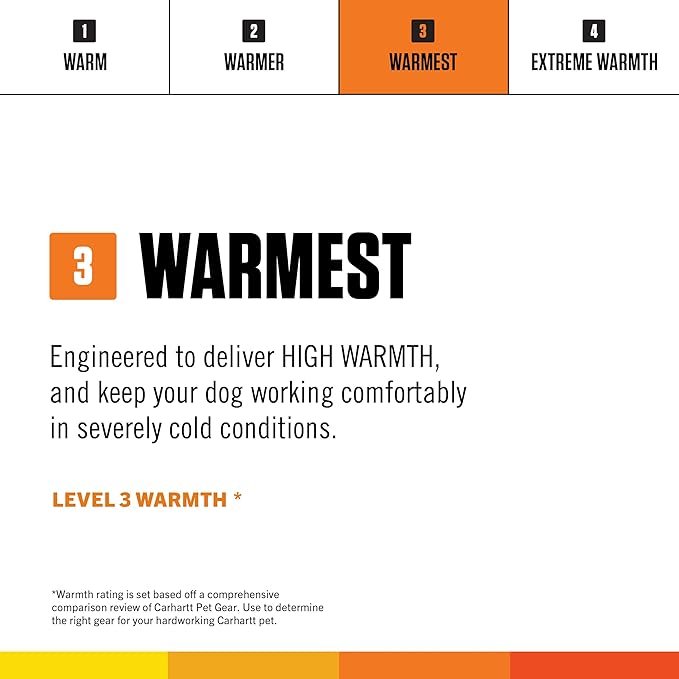 Carhartt Firm Duck Insulated Dog Chore Coat, Durable Weather Resistant Jacket for Cold and Windy Conditions, PFAS Free (Carhartt Brown), Small