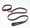 Heavy Duty Dog Collar and Leash Set for Large Dogs - Adjustable 21" Leather Nylon Collar with Durable 50" Leash, Metal Buckle & Handle - Training, Walking, Outdoor Pet Harness Combo for Big Breeds