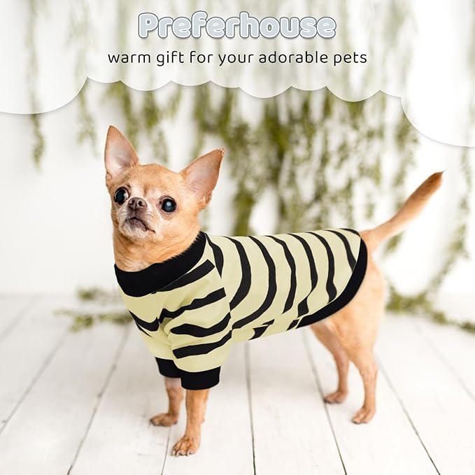Dog Striped T-Shirts for Small Dogs Cats, Dog Vest Pet Apparel Tee Shirts Spring Summer Suitable for Small and Medium Large Pets French Bulldog Bichon, Rose XS