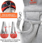 Tomkas Small Dog Sling Carrier - Classic Pocket & Classic Strap- for 3-12 lbs Pets (Gray, M - Classic Pocket & Classic Strap)