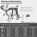 Huntboo Escape Proof Dog Harness, Escape Artist Harness, Reflective Dog Harness with Handle, Durable,Adjustable Vest for Small Medium Large Dogs Walking, Training, and Running Gear(Black, M)