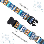 Reflective Martingale Collar with Buckle Shark Starfish Ethnic Stripe Adjustable Designer Dog Collars (Underwater World, XSmall)