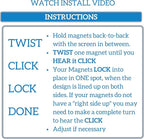 Screen Door Magnets Double Sided – Keep People, Kids, and Dogs from Running into a Screen Door. Saver - Robbins Aria Sunflower