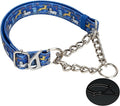 Reflective Martingale Dog Collar - Cartoon Pattern Adjustable No-Pull Training Collar with Safe Choke Chain Design for Medium, Large & XL Dogs(Cartoon L)