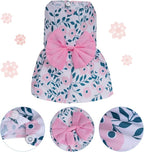 choyaxo Floral Dog Dress Cute Dog Skirt Pet Dress Summer Pet Clothes for Puppy Small Cats