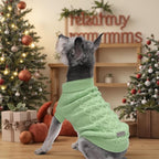 Dog Pullover Sweater, Warm Dog Clothes for Chihuahua, Bulldog, Dachshund, Pug, Yorkie, Dog Outfits for Small Dogs Medium Dogs (Green L)