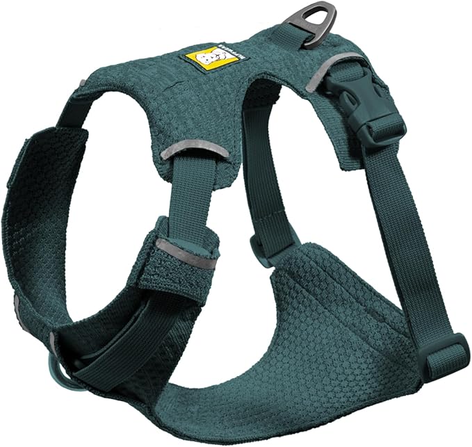 Ruffwear, Front Range Flex Dog Harness, Engineered Knit Construction for Ultimate Fit and Mobility, Lightweight Flexible Everyday Harness with Dual Leash Clips, Deep Teal, Large/X-Large