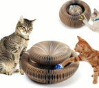 Interactive Cat Scratcher with a Toy