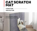Cat Scratch Mat,Furniture Protector, 39.3"x15.8" Trimmable Self-Adhesive Cats Scratch Carpet, DIY Climb Cat Scratch Mat for Couch Furniture or Wall Protector (Light Grey)