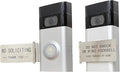 Front Door No Soliciting Sign & Do Not Knock Or Ring Doorbell Sign - Easy to Install on Doorbells - Prevents the Doorbell From Ringing While Napping or at Work (Silver - Left Side Mount)