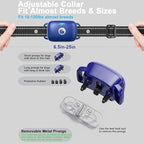 Aikko Dog Shock Collar with Remote - IPX7 Waterproof, 3 Training Modes (Beep, Vibration, Shock), Rechargeable E-Collar for Most Breeds 7-120 lbs, Anti-Bark & Adjustable Humanitarian Training Collar