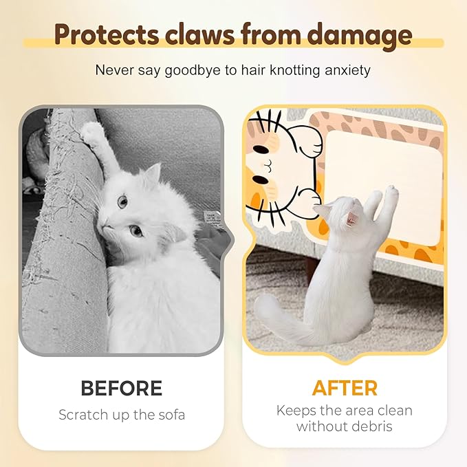 Wall Mounted Cat Scratcher, 2025 New Cat Scratcher Mat, Wall & Floor Cat Scratcher Pad, Self-Adhesive Cat Scratching Mat, Trimmable Self-Adhesive Carpet, Cats Scratchers for Indoor Cats (Colourful-D)