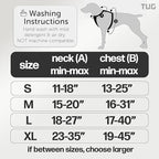 TUG Dog Harness with 2 Leash Connection Points | Adjustable, Padded, Lightweight | Handle on Back | No-Pull Front Clip (XL, Cream)
