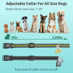 Dog Bark Collar 2 Pack, 3300FT 2 in 1 Bark and Shock Collar Combo with Beep, Vibration, Safe Shock and Auto Mode, IPX7 Waterproof Automatic Dog Training Collar for Medium Large Dogs (7-120lbs)